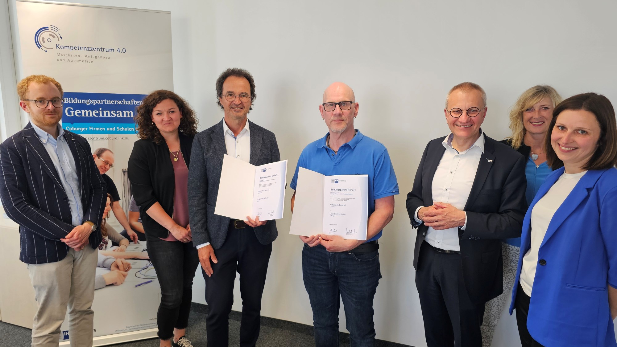 Neue Bildungspartnerschaft zwischen der Mittelschule Lautertal und der Firma LEISE